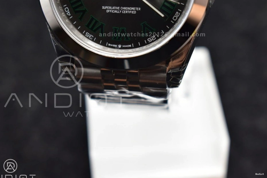 DateJust 904L Bracelet SS 1:1 Green Gray Roman 126334 on Edition Steel Best Dial VSF VS3235 41 Jubilee 0419